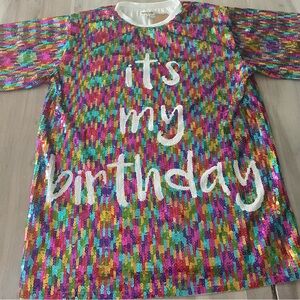 Colorful Sequins birthday Dress